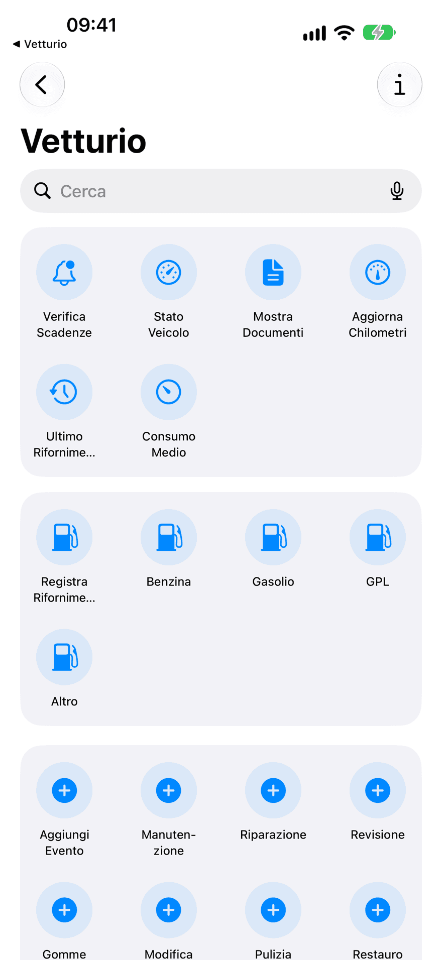 Scorciatoie vocali Siri per Vetturio